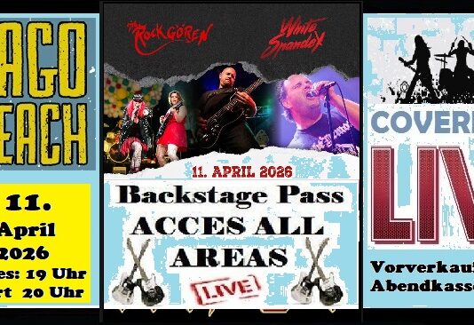 WHITE SPANDEX und DIE ROCKGÖREN entern am Samstag das LAGO BEACH!