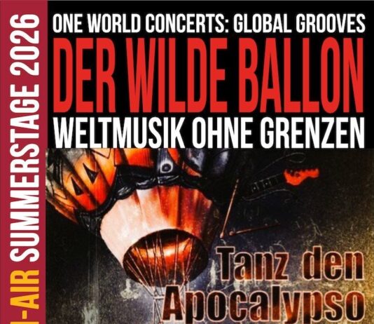 „Der Wilde Ballon“ kommt für ein großes Weltmusik-Open-Air ins Haus Eifgen!