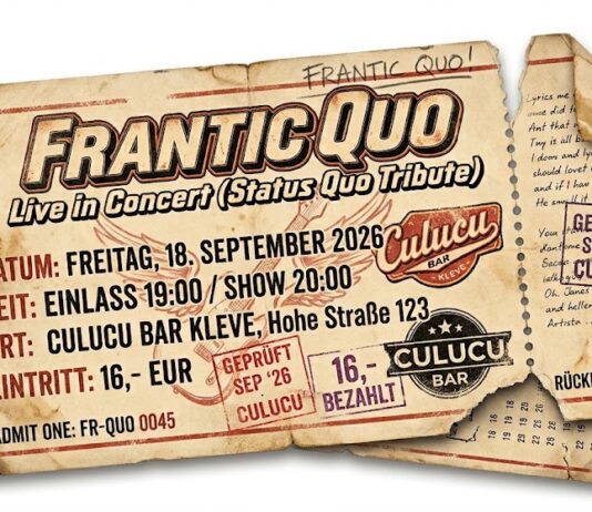 FRANTIC QUO rockt am 18. September die Culucu-Bar in Kleve